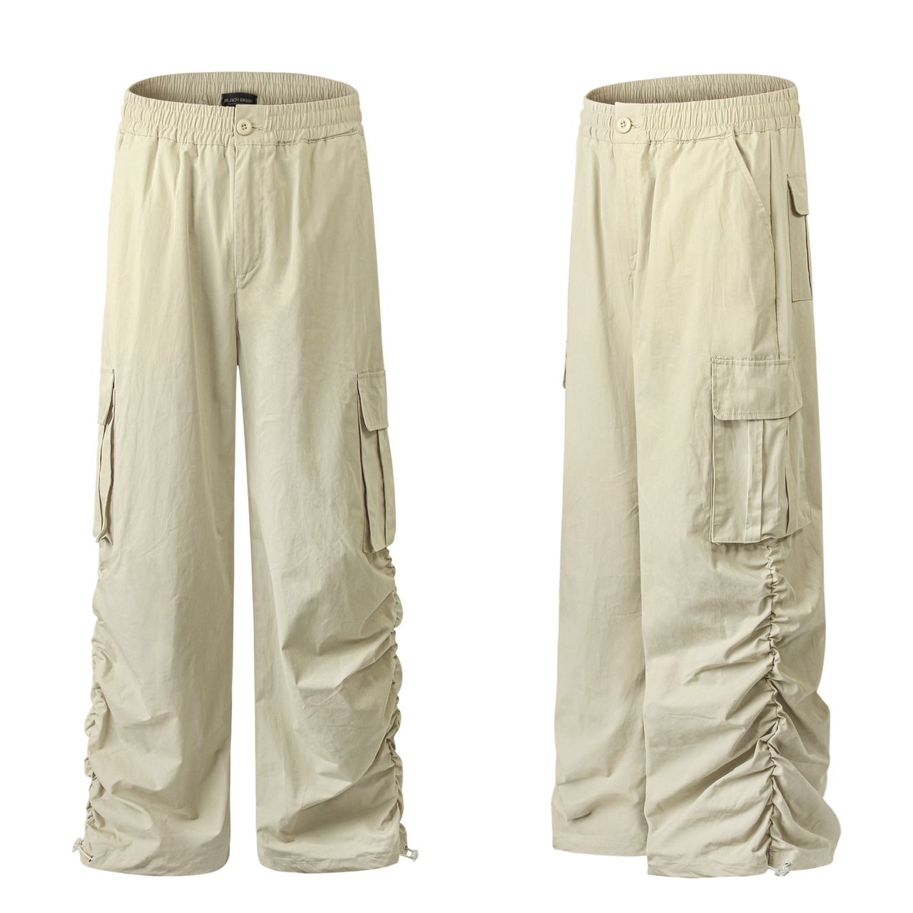 Advanced Sensation Men's Technical Ruched Parachute Cargo Pants — image 1