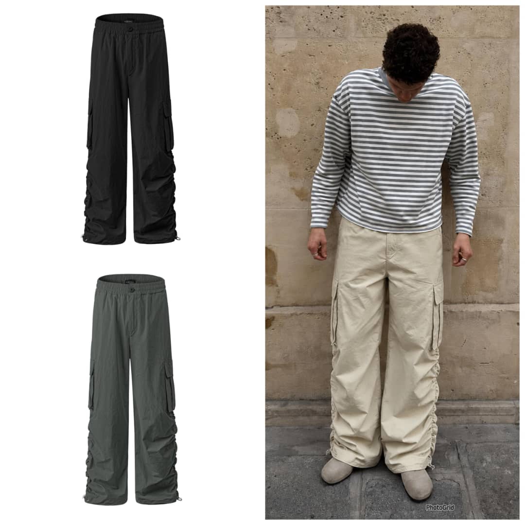 Advanced Sensation Men's Technical Ruched Parachute Cargo Pants — image 4