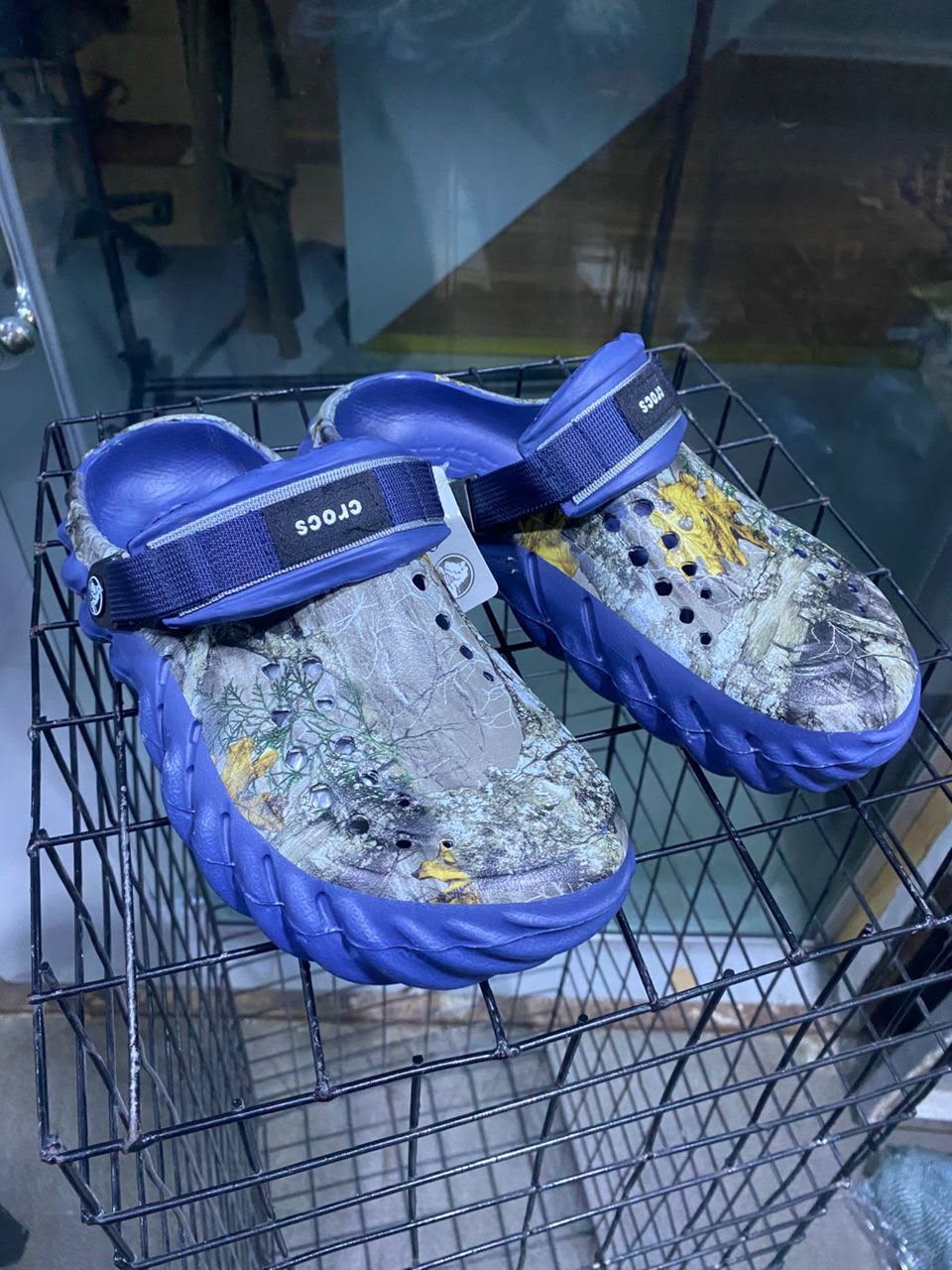 Camo Print Clog Sandal with Adjustable Strap — image 1