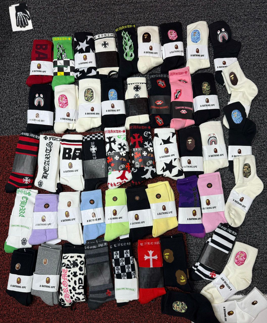 Chrome Hearts Classic Motif Crew Socks (Assorted Multi-Pack) — image 2