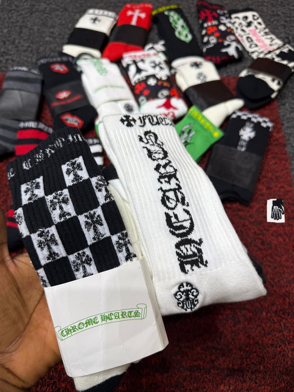 Chrome Hearts Classic Motif Crew Socks (Assorted Multi-Pack) — image 3