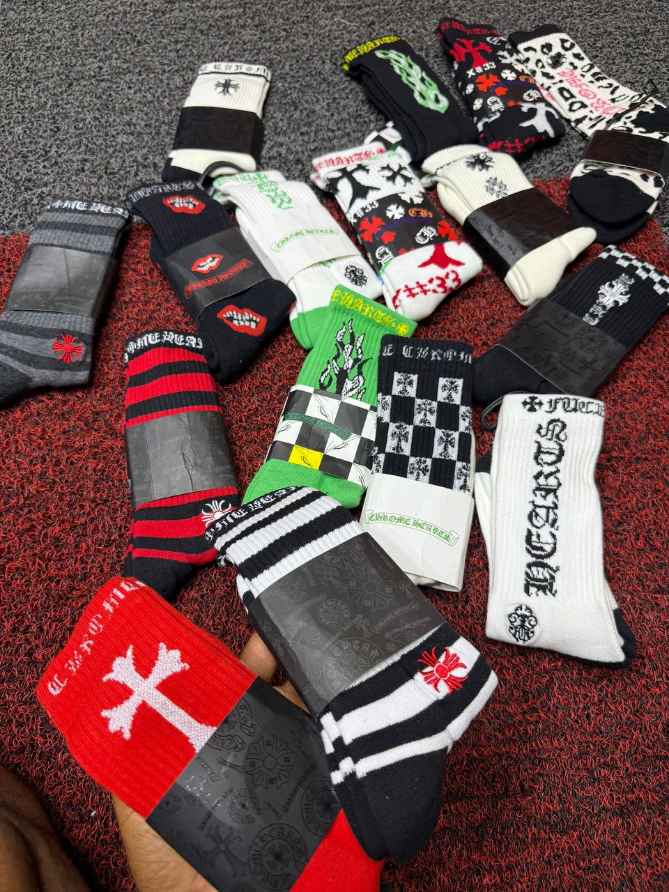 Chrome Hearts Classic Motif Crew Socks (Assorted Multi-Pack) — image 5