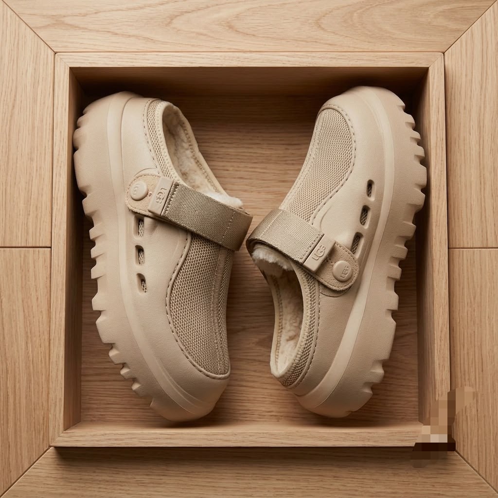 Chunky Clog Mule with Mesh Upper & Tread Sole — image 3