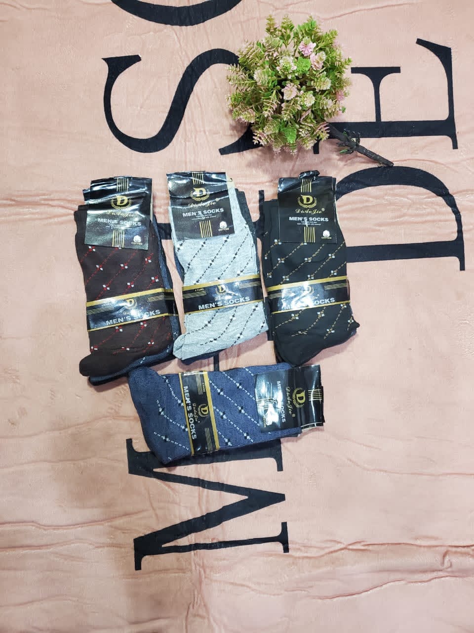 Classic Patterned Cotton Dress Socks – Multi-Pack — image 1