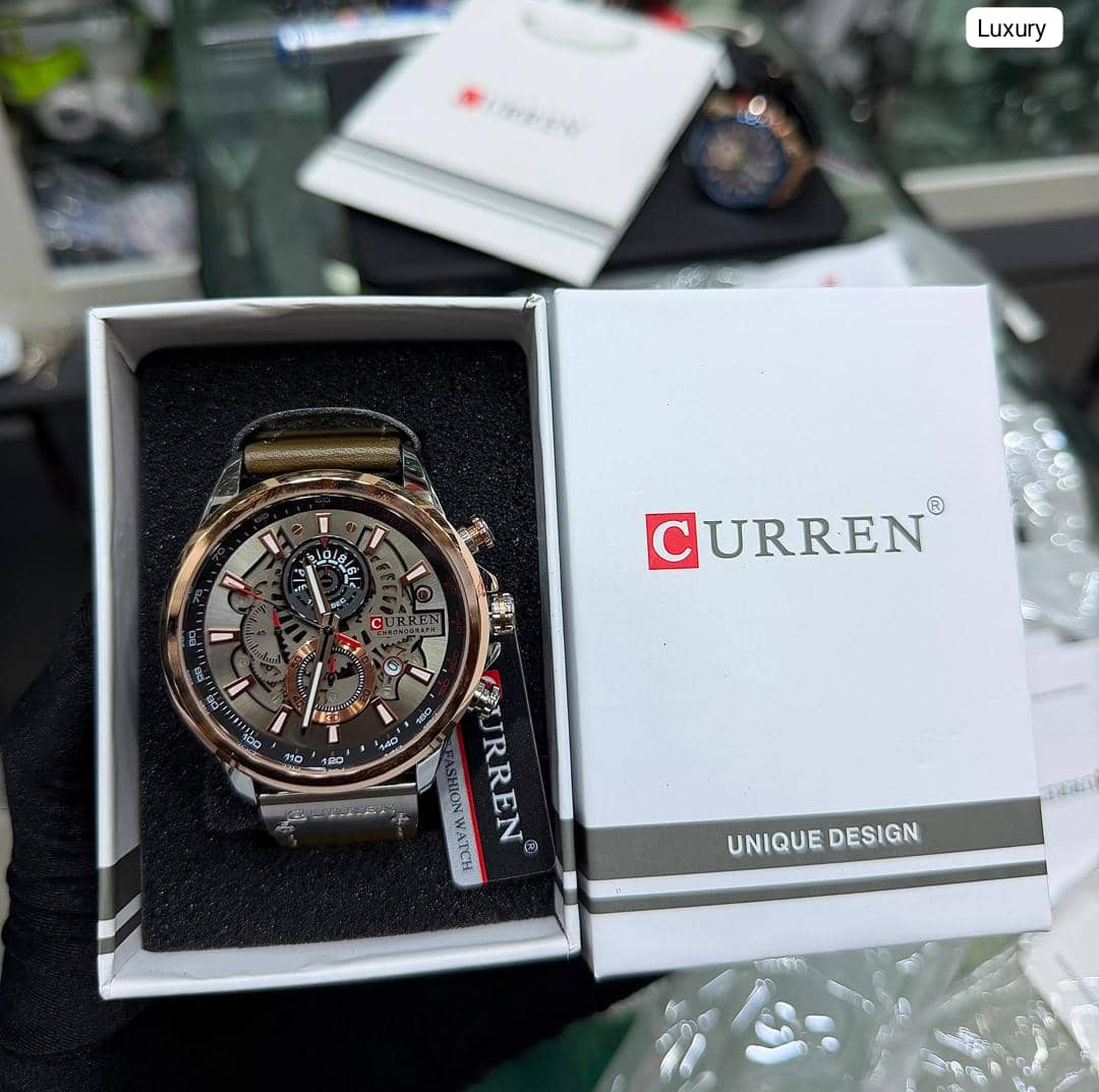 Curren 8380 / 8329 Multi-Function Chronograph Men's Watch — image 1