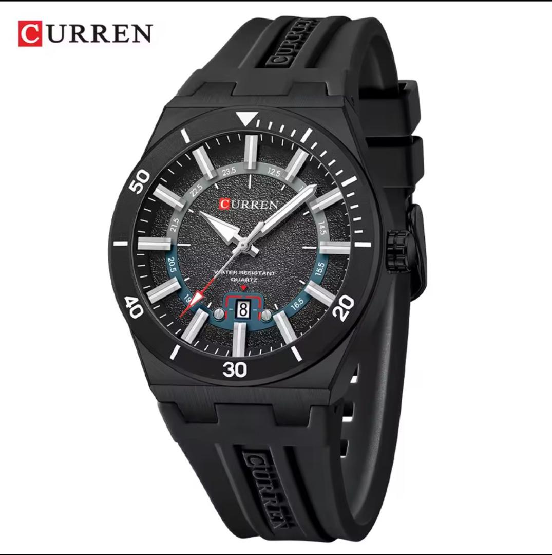 Curren Men's Sport Quartz Watch with Silicone Strap