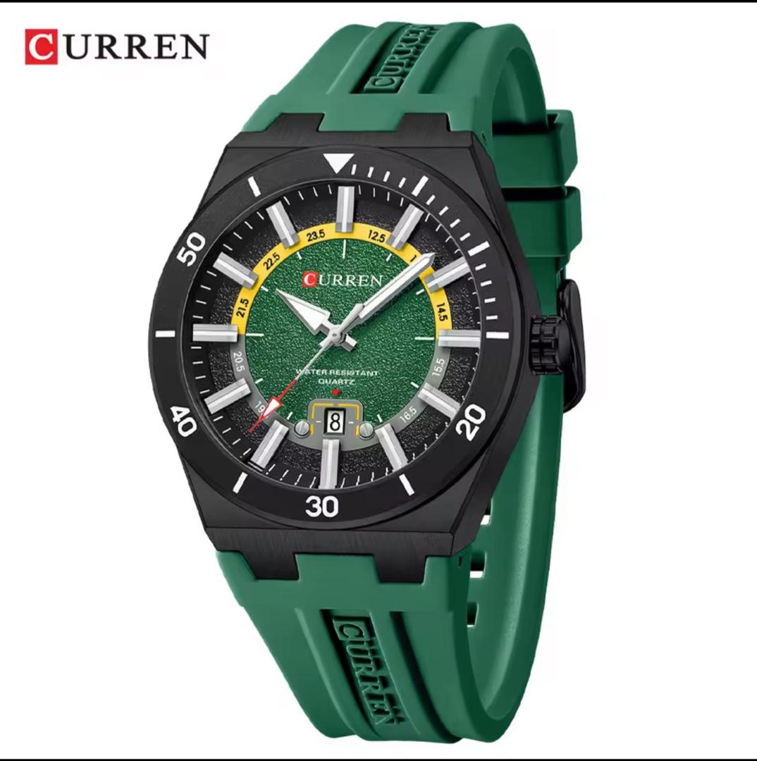 Curren Men's Sport Quartz Watch with Silicone Strap — image 3