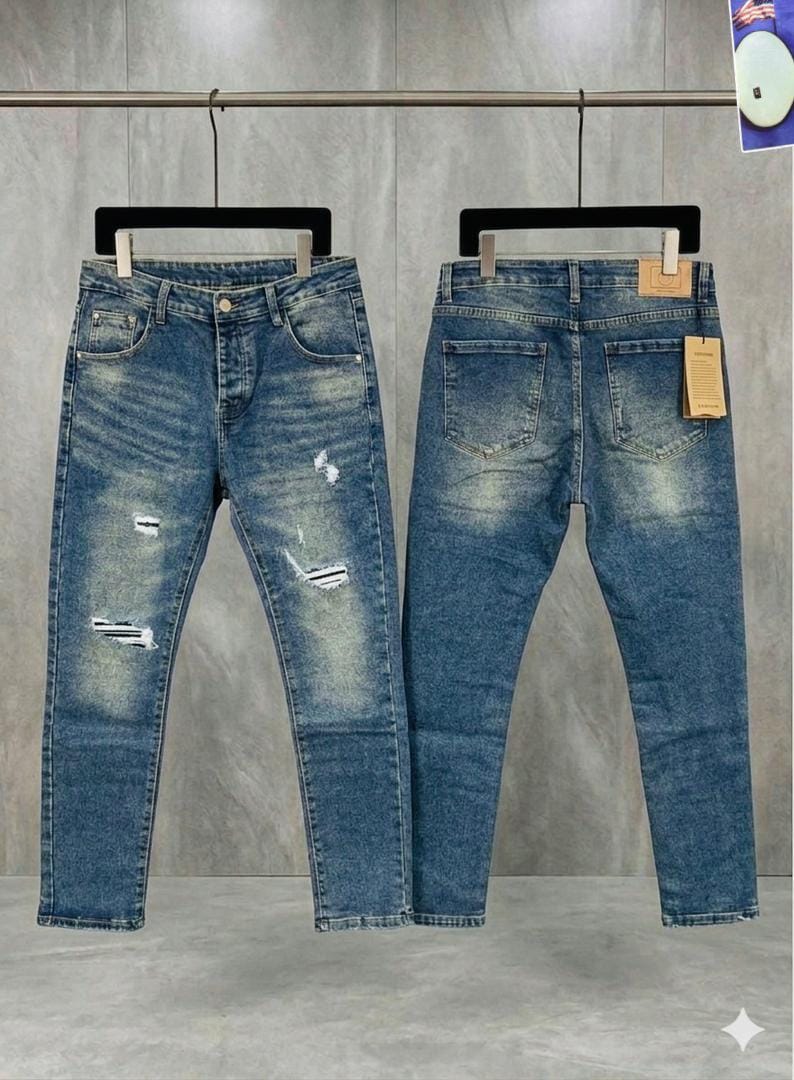 Distressed Slim-Fit Denim Jeans – Mixed Wash Pack — image 8