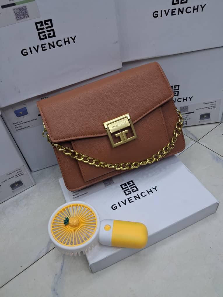 GV3-Style Chain Strap Crossbody Bag – Multi Colours with handbag fan — image 1