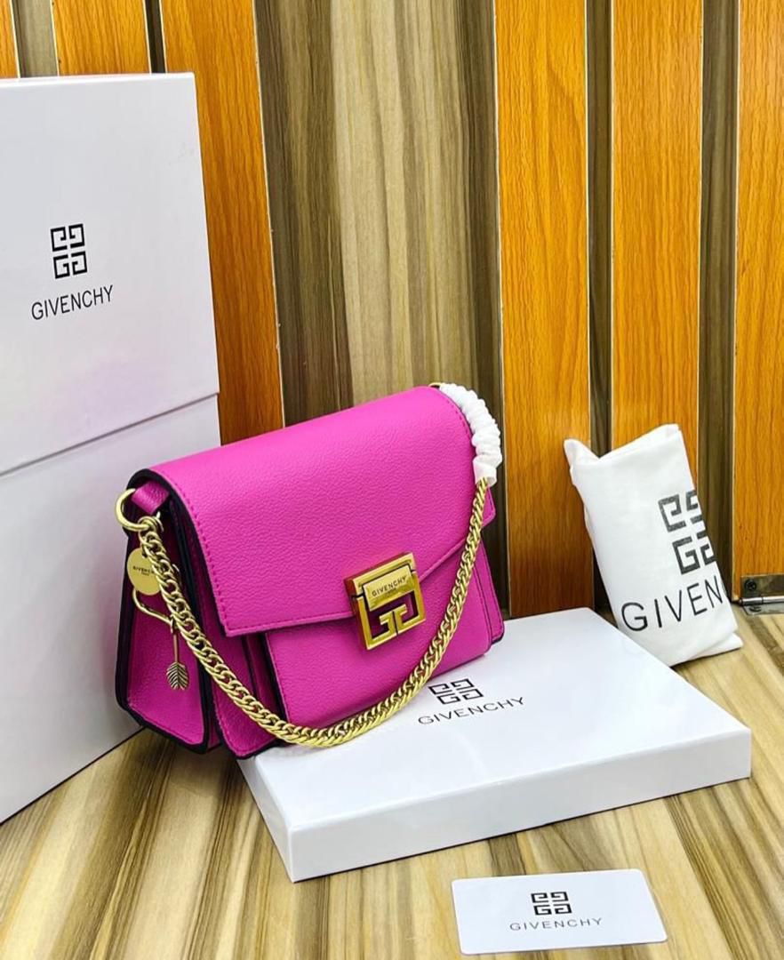 GV3-Style Chain Strap Crossbody Bag – Multi Colours with handbag fan — image 2