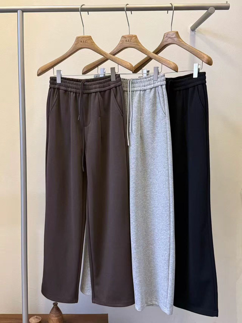 Heritage Wide-Leg Embroidered Fleece Sweatpants — image 2