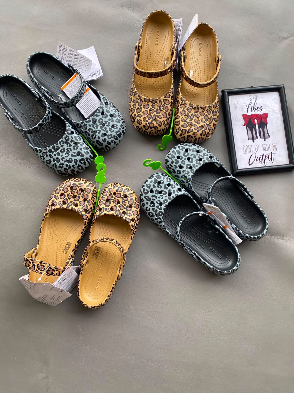 Leopard Print Mary Jane Clog Sandals