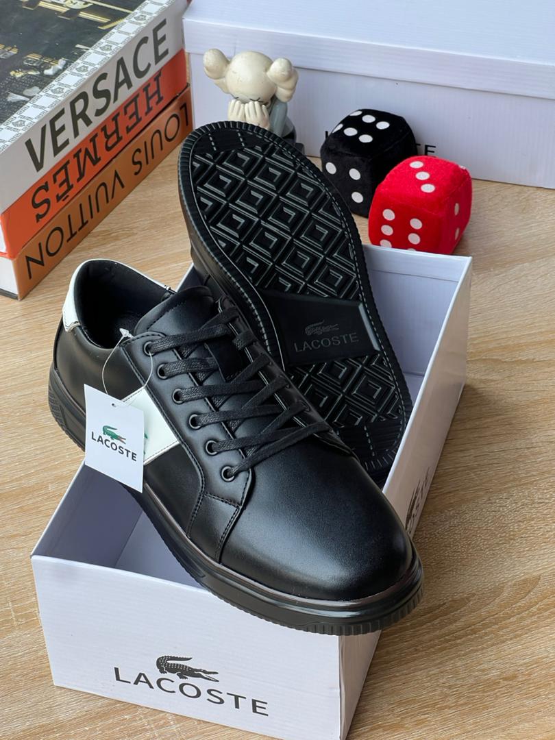 Low-Top Leather Sneaker in Black & Brown Colourways — image 4