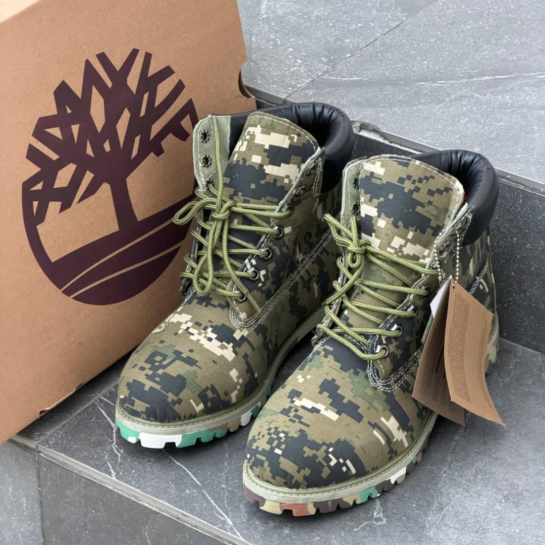 Men’s 6-Inch Digital Camo Waterproof Boots – Rugged Tactical Combat High-Top Streetwear Boots — image 2