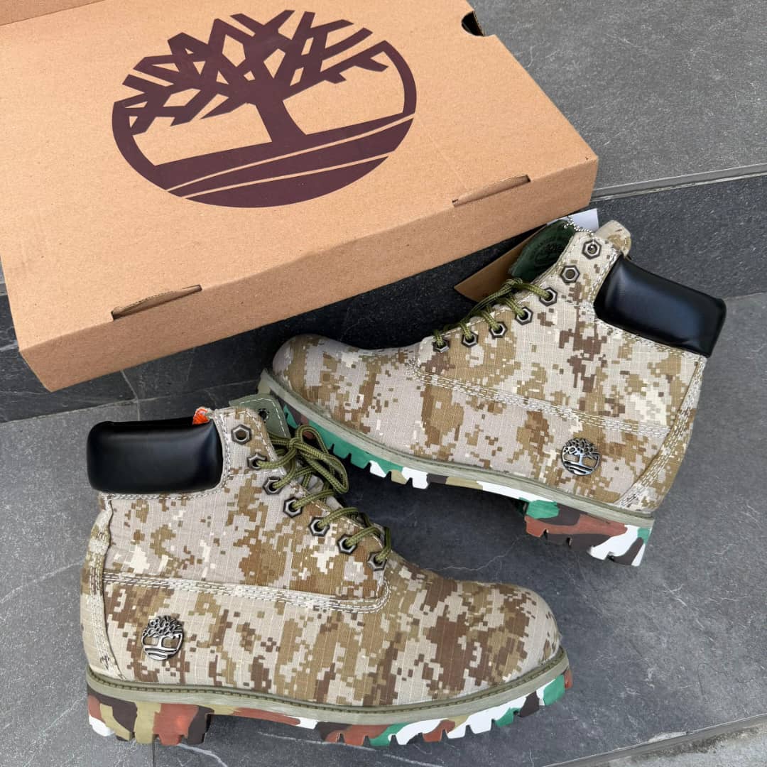Men’s 6-Inch Digital Camo Waterproof Boots – Rugged Tactical Combat High-Top Streetwear Boots — image 4