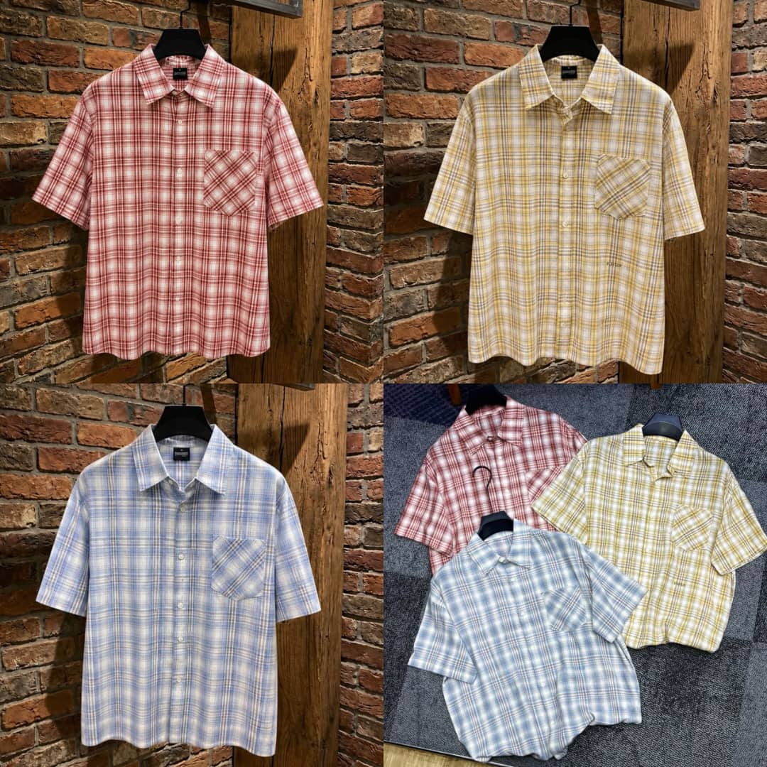 Men’s Relaxed Fit Plaid Short Sleeve Button-Down Shirt – Lightweight Summer Checkered Streetwear — image 1