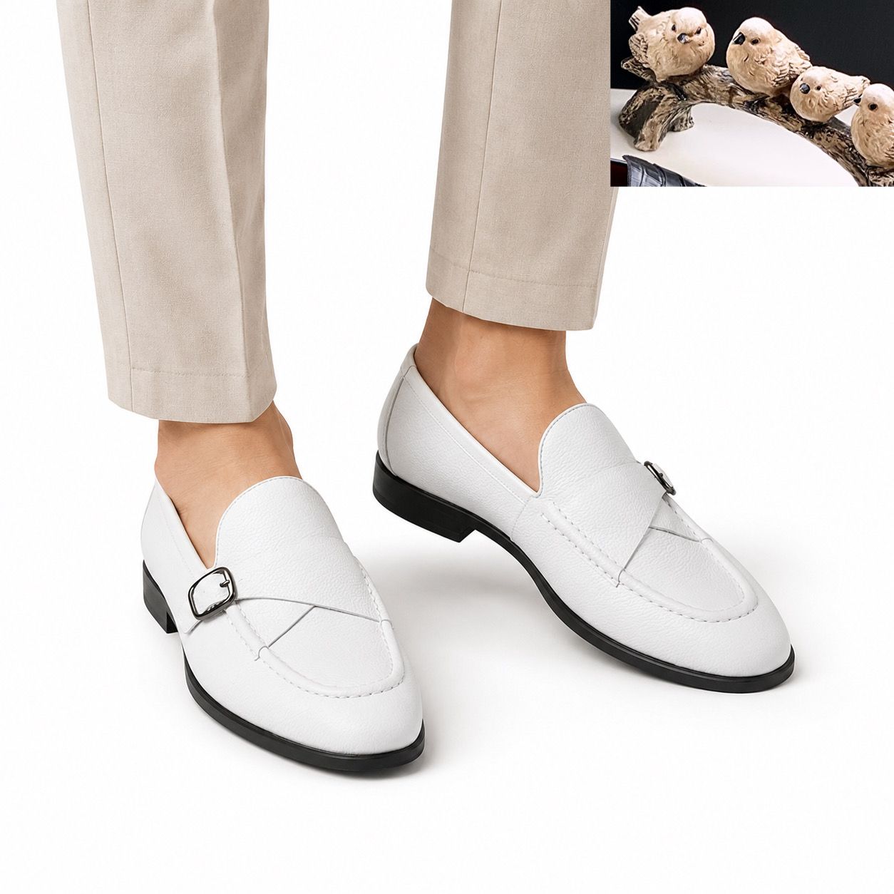 Monk-Strap Loafer in Pebbled Leather — Unisex — image 2