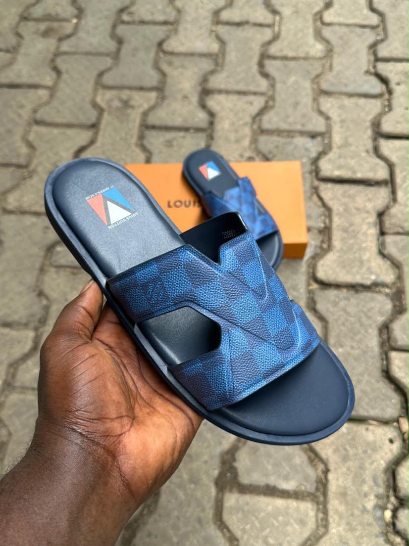 Monogram Print Slide Sandals – Multiple Colourways — image 5