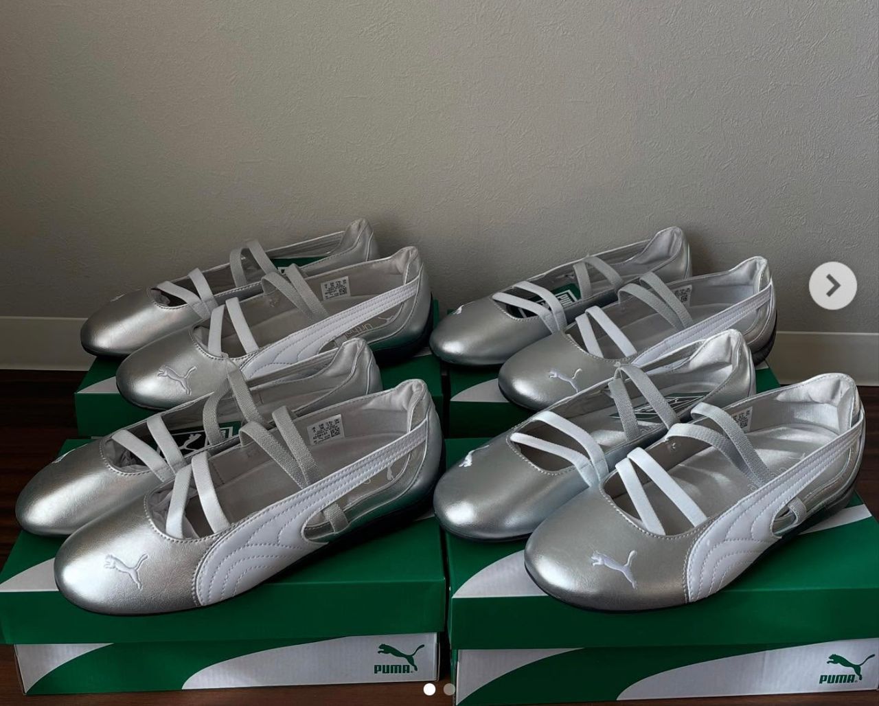 PUMA Women's Speedcat Ballet Metallic shoes