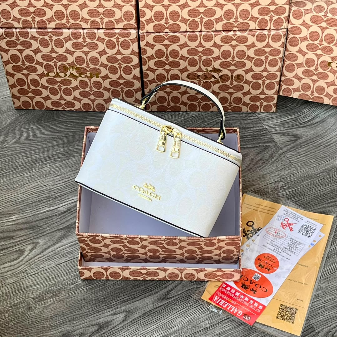Signature Monogram Vanity Box Top-Handle Bag — image 7