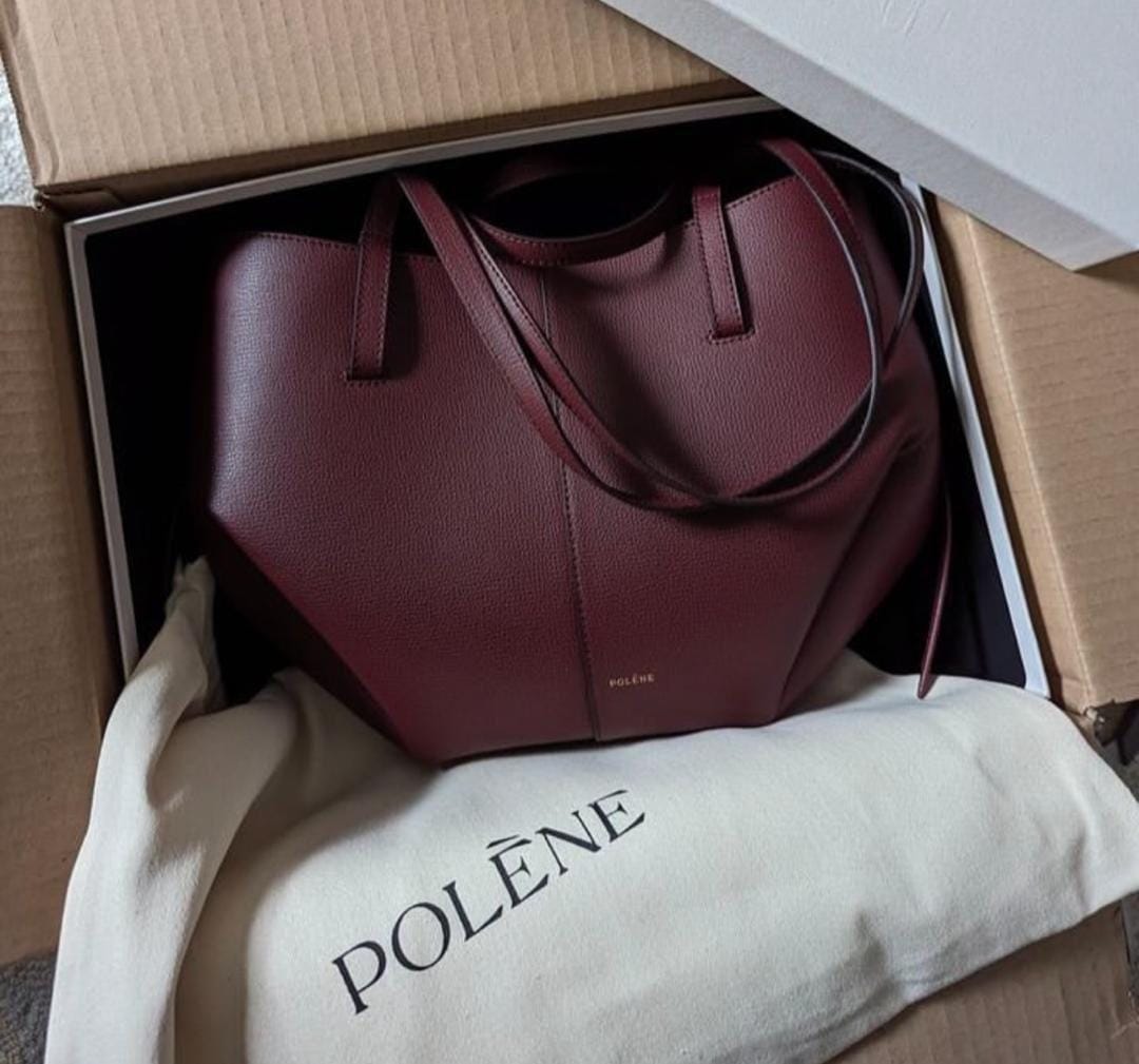 Structured Pebbled Leather Tote Bag – Multiple Colours — image 4