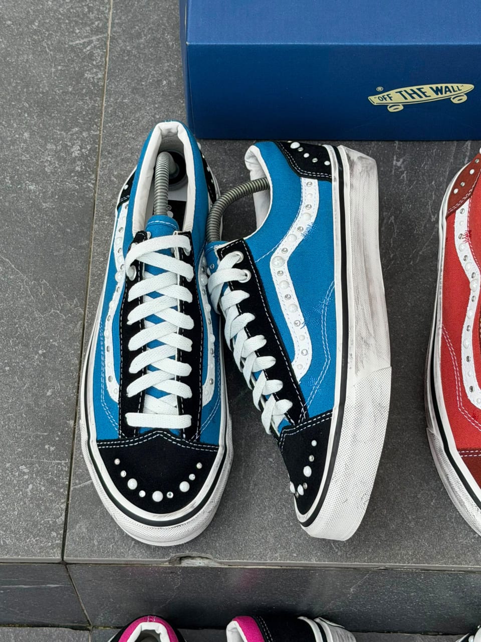 Studded Low-Top Skate Sneakers – Multi-Colour Pack
