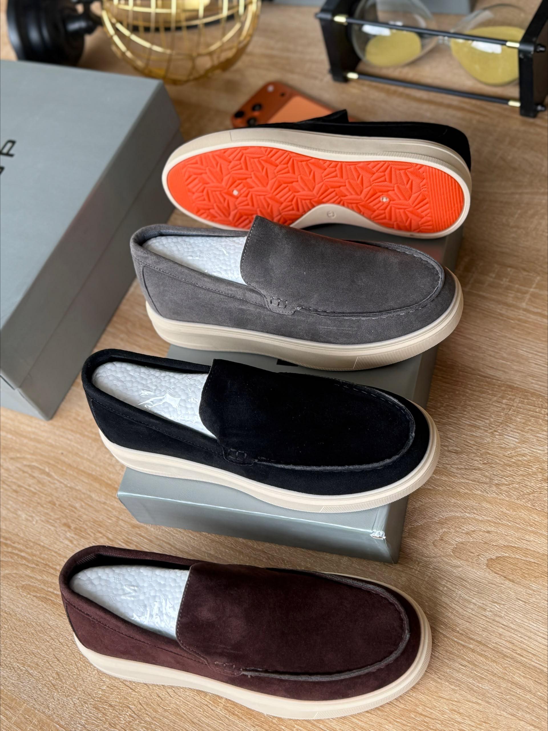 Suede Platform Slip-On Loafer – Multi Colourway