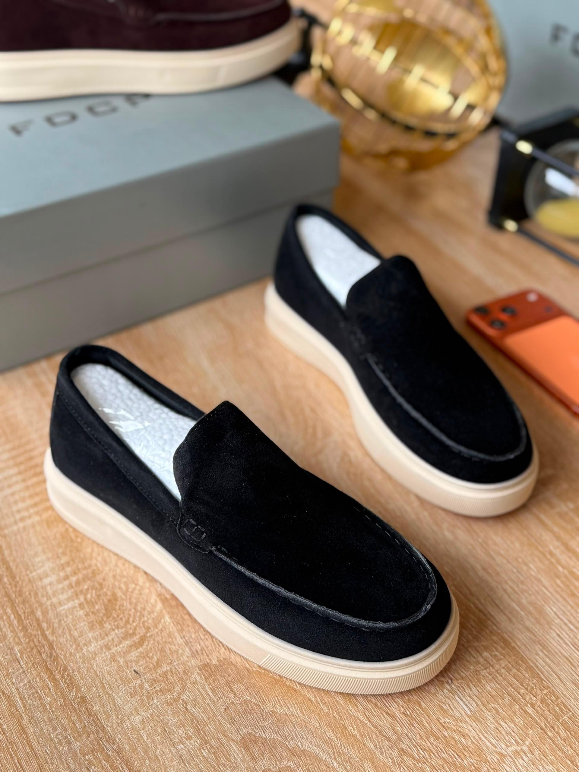 Suede Platform Slip-On Loafer – Multi Colourway — image 3