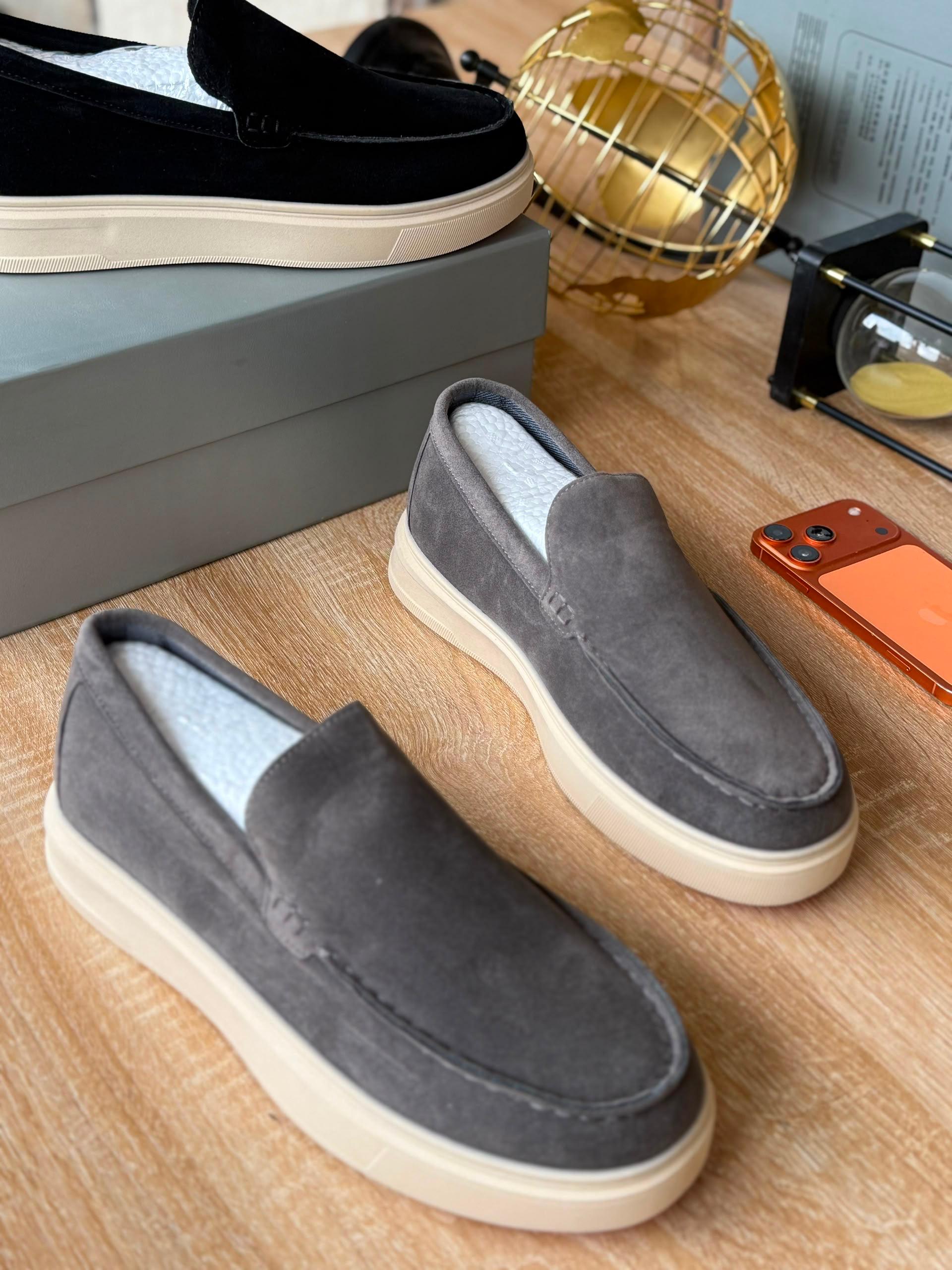 Suede Platform Slip-On Loafer – Multi Colourway — image 4