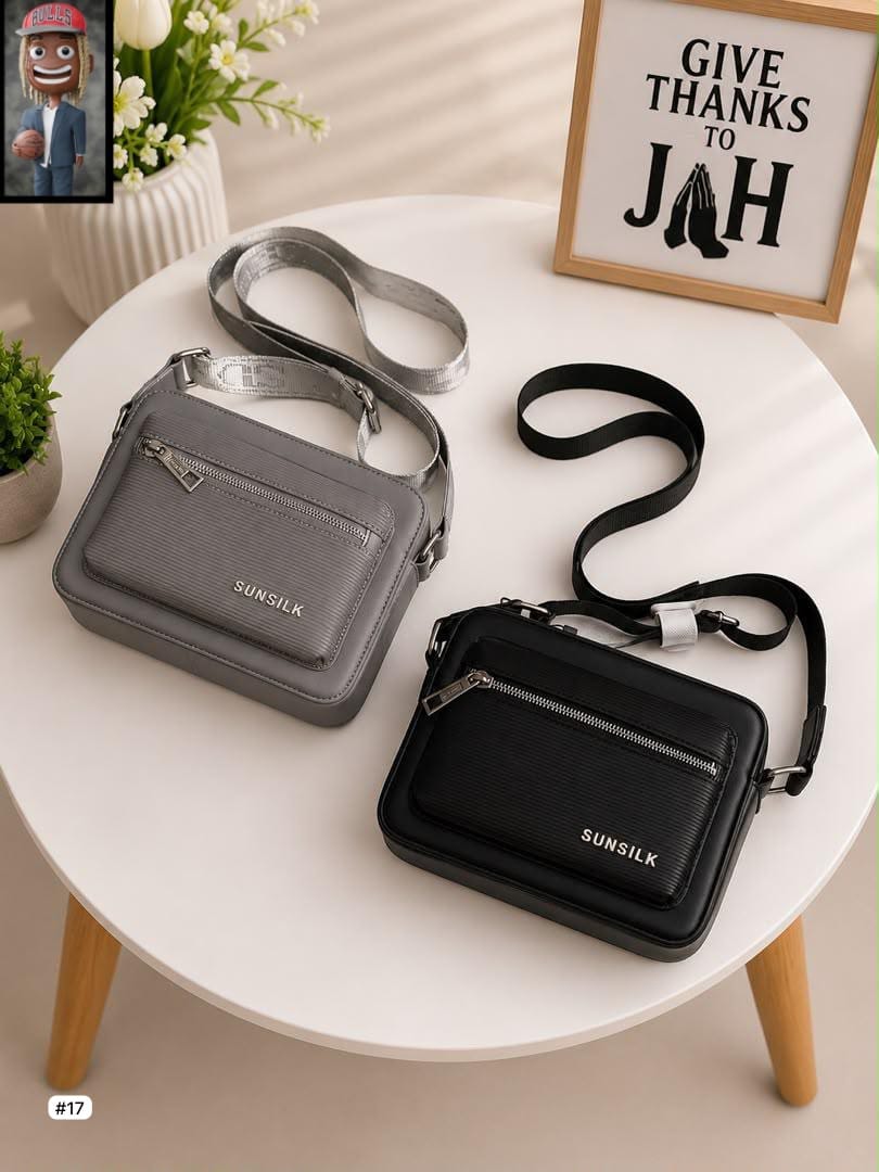 Sunsilk Textured Leather Crossbody Camera Bag — image 3