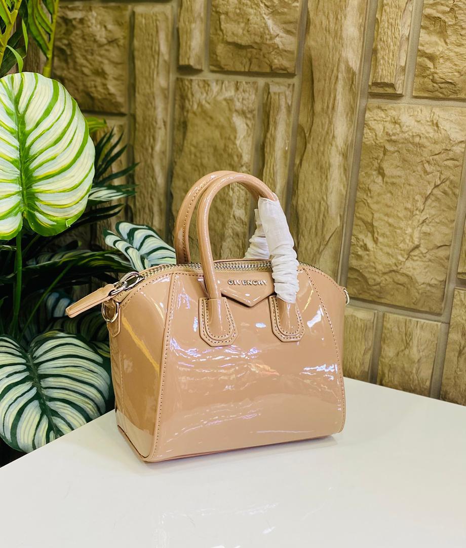 The Crimson Gloss Structured Boston Bag – High-Shine Patent Top-Handle Crossbody — image 2
