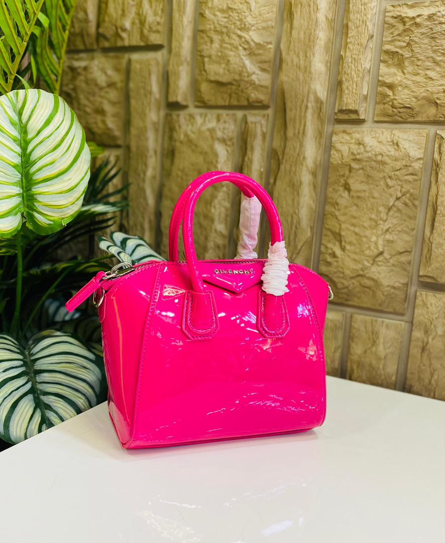 The Crimson Gloss Structured Boston Bag – High-Shine Patent Top-Handle Crossbody — image 3