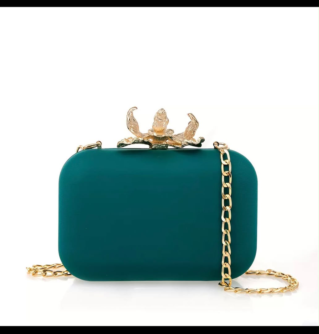 The Orchid Bloom Matte Minaudière – Luxury Evening Clutch Bag with Sculptural Floral Clasp — image 3