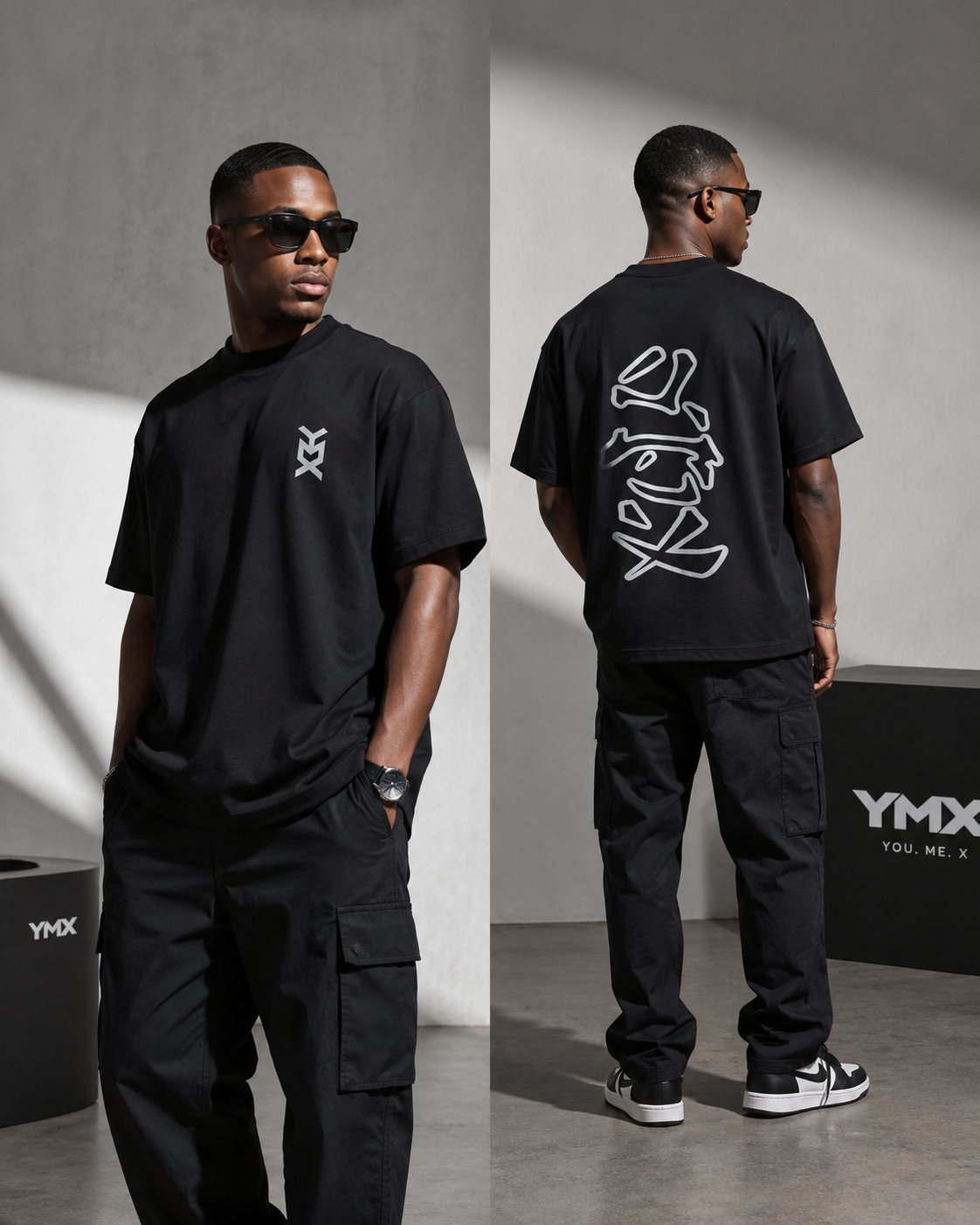 YMX Men's Lightweight Oversized Graphic Streetwear T-Shirt – (Pre-Order) — image 2